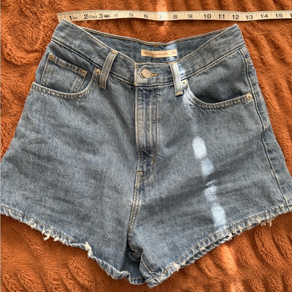 Levi's Blue Jean Shorts Distressed Cut-Offs